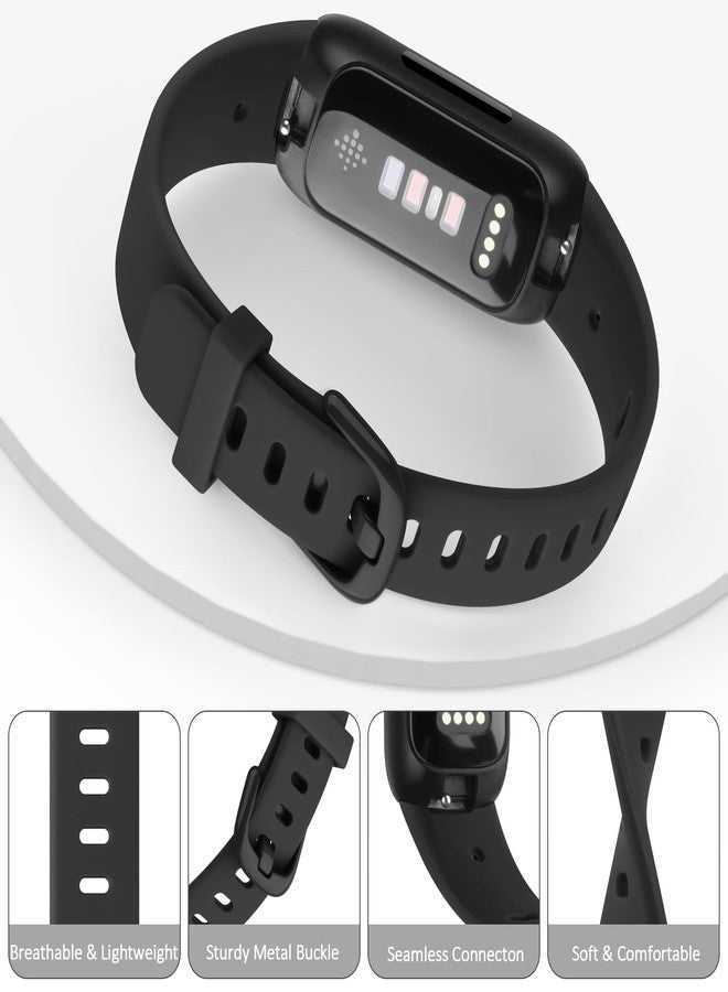 اي كي سوار AK متوافق مع سوار Fitbit Inspire 3 للرجال والنساء، أساور رياضية بديلة قابلة للتعديل لجهاز تتبع اللياقة البدنية Fitbit Inspire 3 (أسود) - Image 5